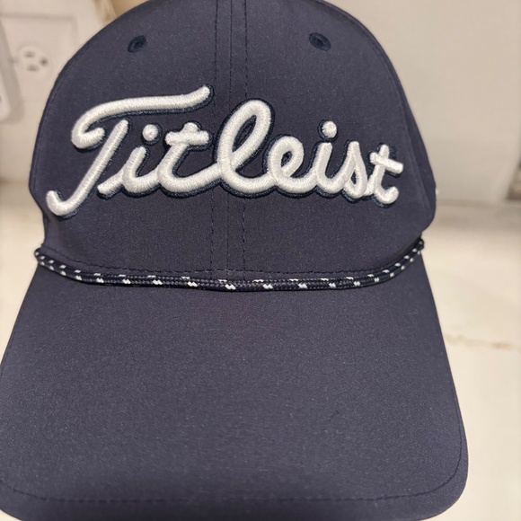 Titleist Tour Breezer Rope Golf Hat Adjustable Cap Excellent Condition Blue - Picture 5 of 7